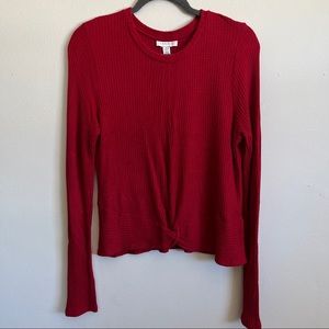NWOT ⋆ TOPSHOP | Waffle-Knit Twisted Sweater